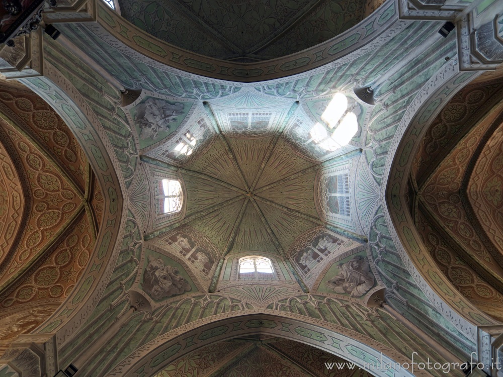 Biella (Italy) - Ceiling of the crossing of the Cathedral of Biella